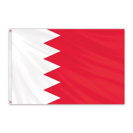 Bahrain Outdoor Nylon Flag 5'x8'